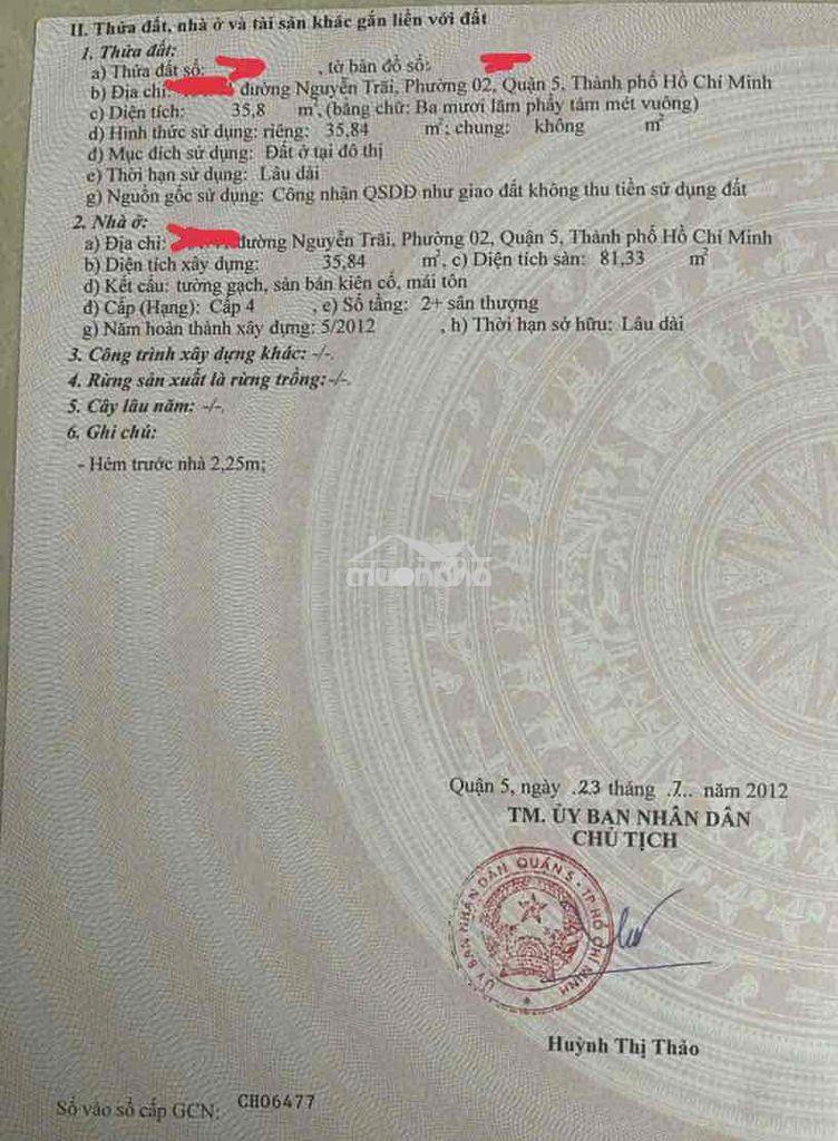 Chủ nhà cũ xây biệt thự cần bán gieo lộc cho chủ mới. q5. - 4