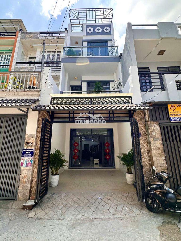Nhà trệt, 2 lầu, khu dân cư, hẻm oto thông. tô ngọc vân, thới an,tphcm