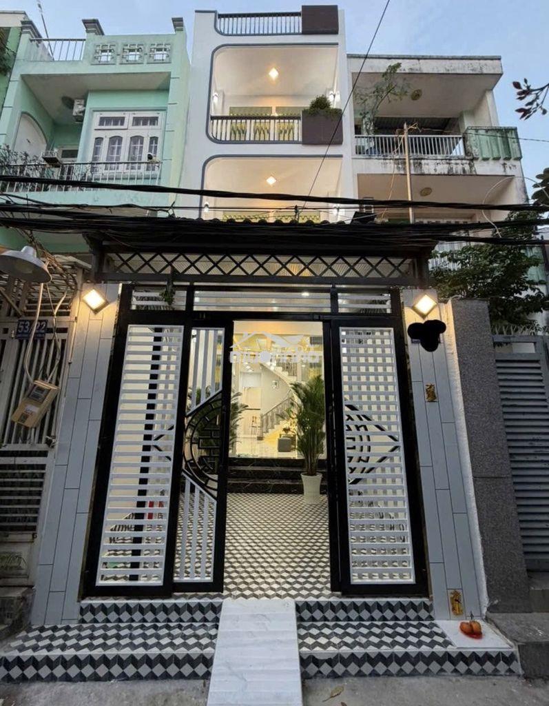 Hẻm 6m thông, cách 50m đhct lê trọng tấn, 4x20m_nhà mới đúc_3 tấm_4pn