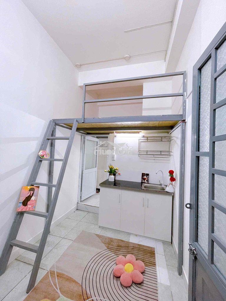 Cho thuê phòng gác cao mới 100% - giá rẻ - gần vhu - hoà bình đầm sen