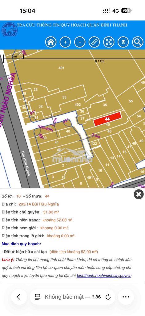 Bán nhà hẻm xe hơi bùi hũu nghĩa, 52m2, tiện sửa mới - 4