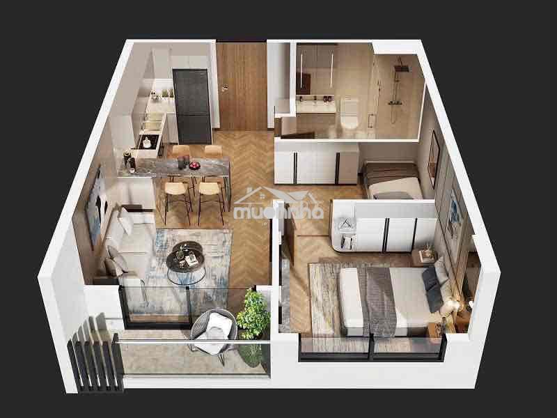 Chính chủ bán căn 1pn+ 54m2 fours view pháo hoa rẻ nhất cđt sun group - 2