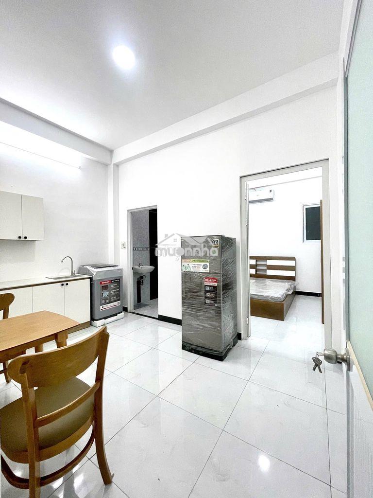 Cho thuê căn hộ 1pn, tách bếp, full nội thất, phòng đẹp, ở ngay