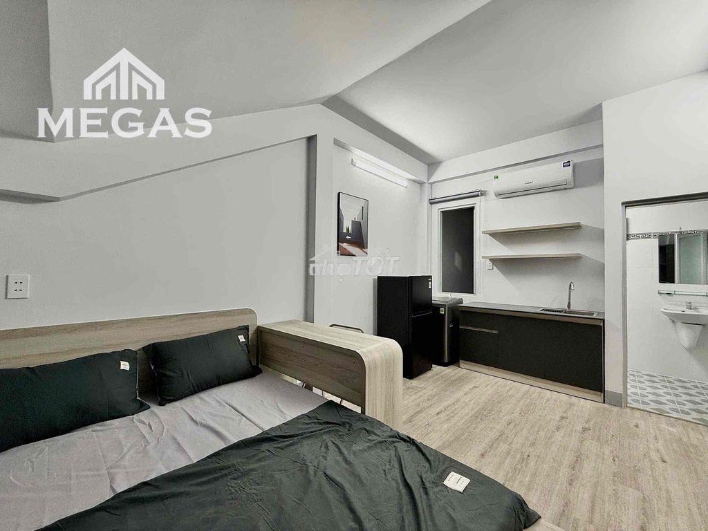 Cho thuê căn hộ 1 người ở full nội thất 2 cửa sổ thoáng máy giặt riêng - 2