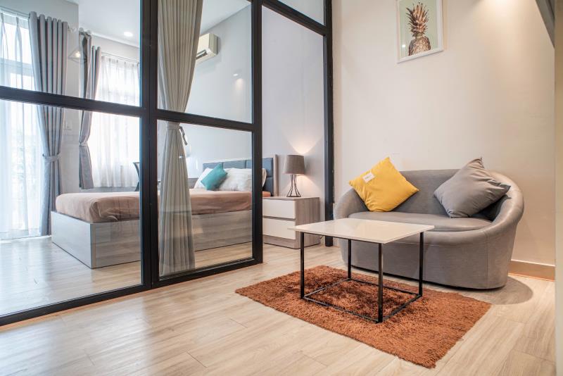 Cho thuê căn hộ 1 phòng ngủ balcony  - thang máy - chợ bến thành - đại học văn lang - hoa sen - takashimaya - 4