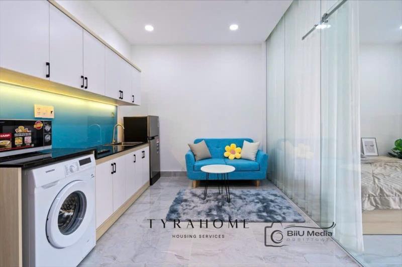 Cho thuê căn hộ 1pn tách bếp - balcony lớn - giặt riêng gần cầu thị nghè, ngã tư hàng  - 3
