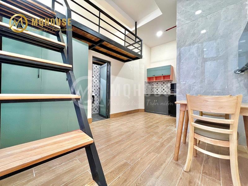 Cho thuê duplex full nội thất - cửa sổ lớn - thang máy bảo vệ - gần các trường dh văn lang, iuh, các quận trung tâm