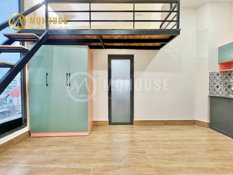 Cho thuê duplex full nội thất - cửa sổ lớn - thang máy bảo vệ - gần các trường dh văn lang, iuh, các quận trung tâm - 4