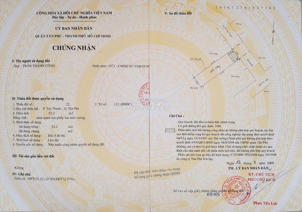Chính chủ bán cặp nhà liền kề số 34 + 36 đường b3, tây thạnh, ngang 8m - 4