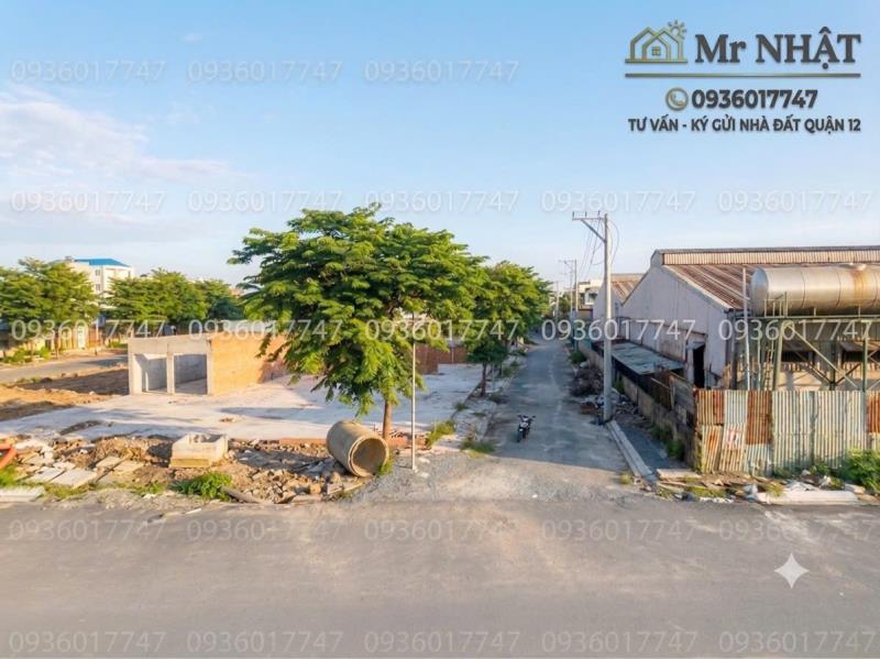 Bán đất mặt tiền kênh tham lương - đông hưng thuận quận 12 - sổ hồng riêng full thổ cư