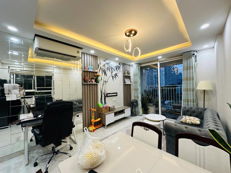 Hạ giá căn góc 73m2 - 2pn+2wc - full nội thất như hình. cửa nam, view bắc + sẵn hđ thuê linh động - 2