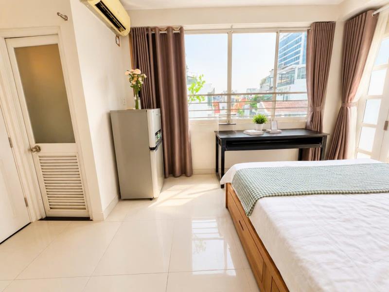 Cho thuê studio nguyễn cửu vân – ban công – cách đh hồng bàng 1km – nội thất đầy đủ