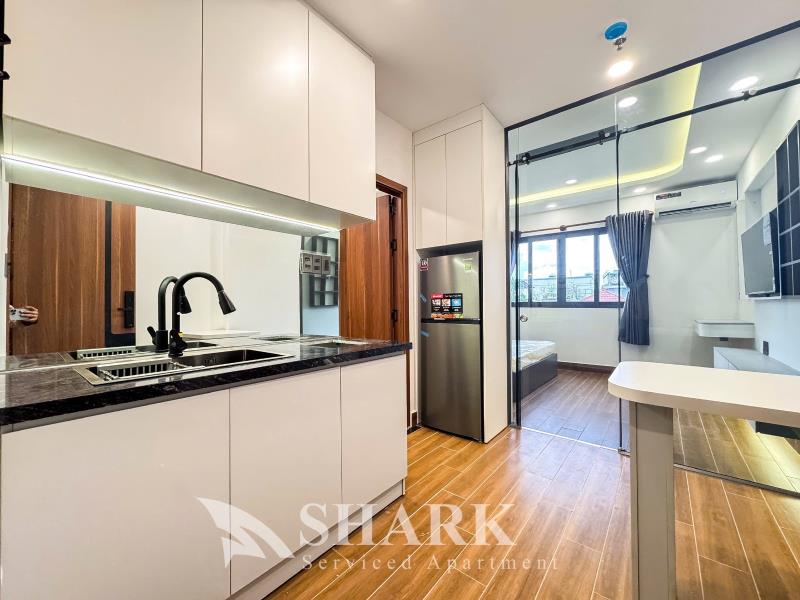 Cho thuê 1pn full nội thất 35m2 có thang may ham xe bảo vệ 24/24 ngay chợ bà chiểu, trường đại học văn lang
