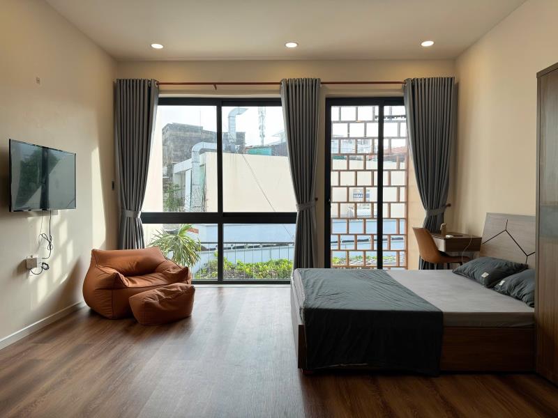 Sang - xịn - rộng studio 50m2 tại trung tâm thành phố thuận gần các trường đại học di chuyển tiện lợi