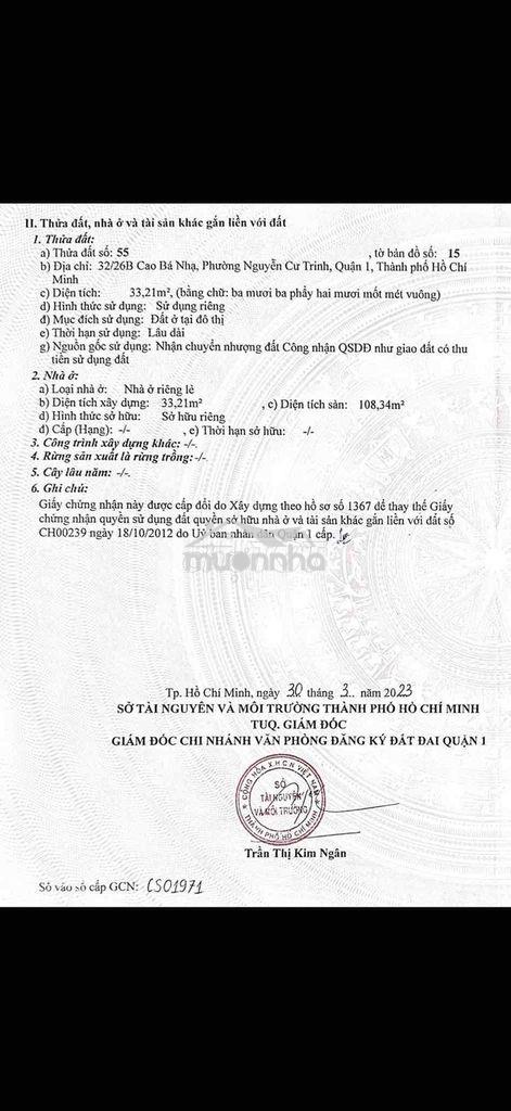 32/26b cao bá nhạ/nhà hẻm trung tâm quận 1 - 2