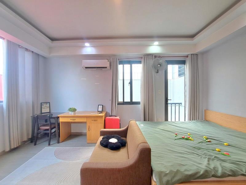 Cho thuê căn hộ mini full nội thất ban công cửa sổ gần văn lang cs2 200m nguyễn văn đậu bình thạnh - 2