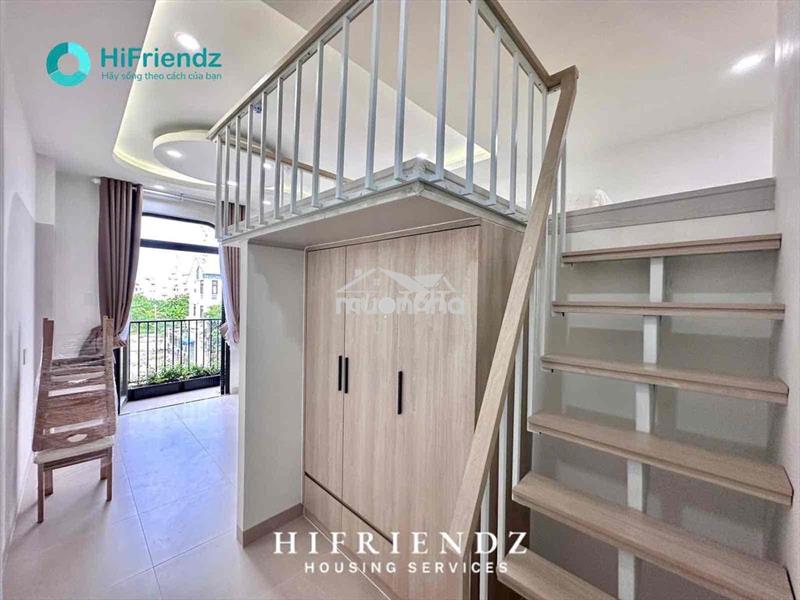 Cho thuê căn gác duplex ban công đầy đủ nội thất mới quận 8