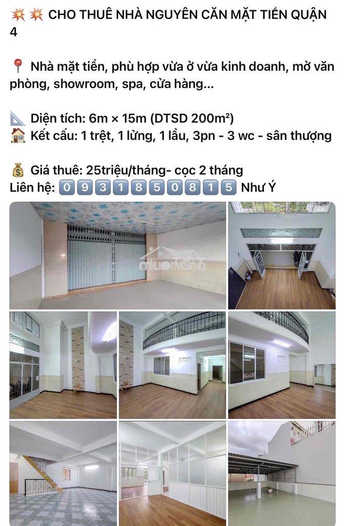 💥💥Cần cho thuê nhà nguyên căn q4 giá từ 4tr -> 30triệu - 2