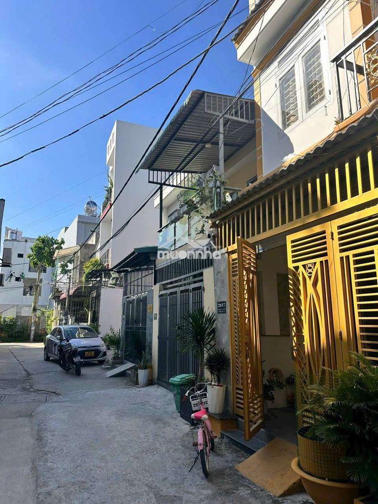 Cho thuê nhà hẻm xe hơi, thạnh lộc 14. 1 trệt 1 lầu, dt 4×15 có 3pn - 2