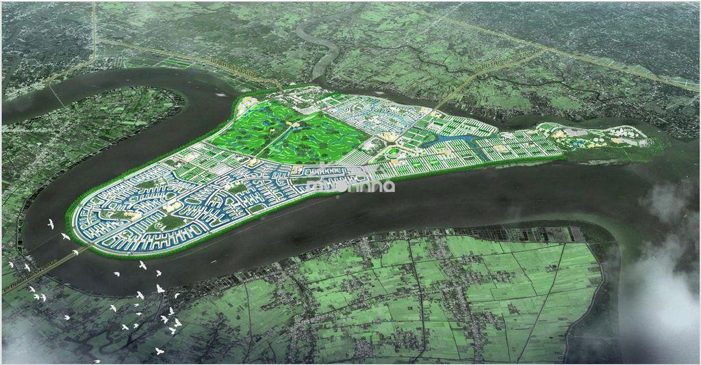 Đất lúa 1000m2 mt đường 7m khu đô thị long hựu giá rẻ 2 tỏi 5 - 3