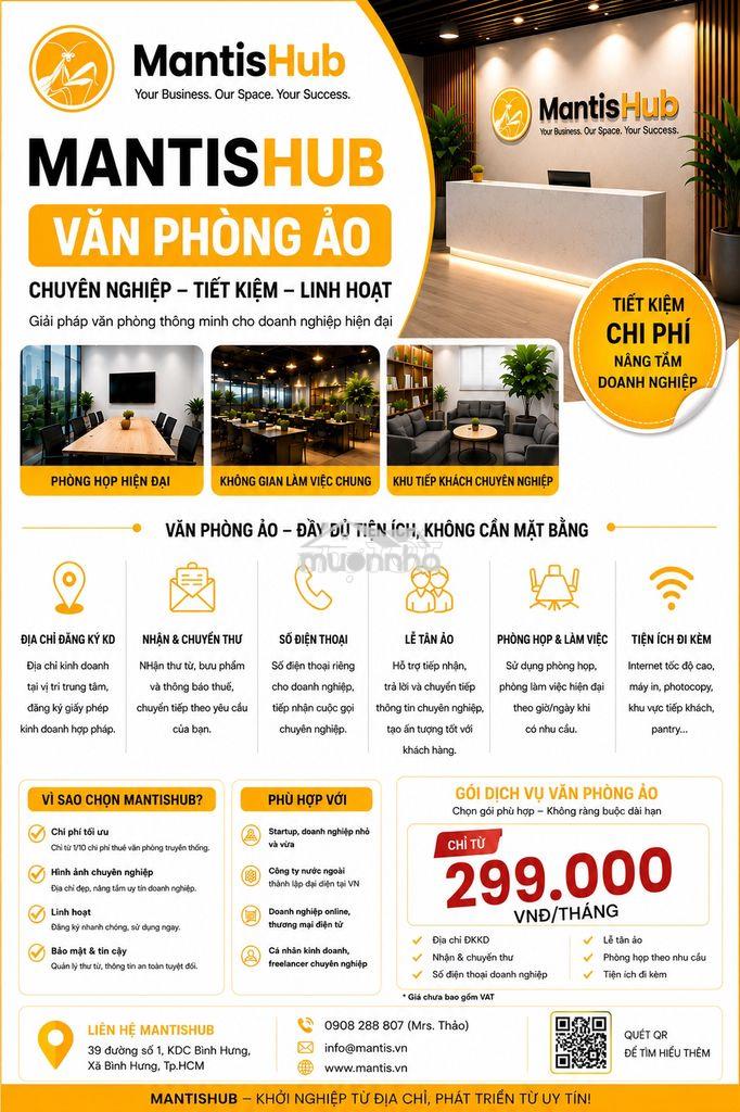 🏢 Mantishub – văn phòng ảo chuyên nghiệp cho doanh nghiệp