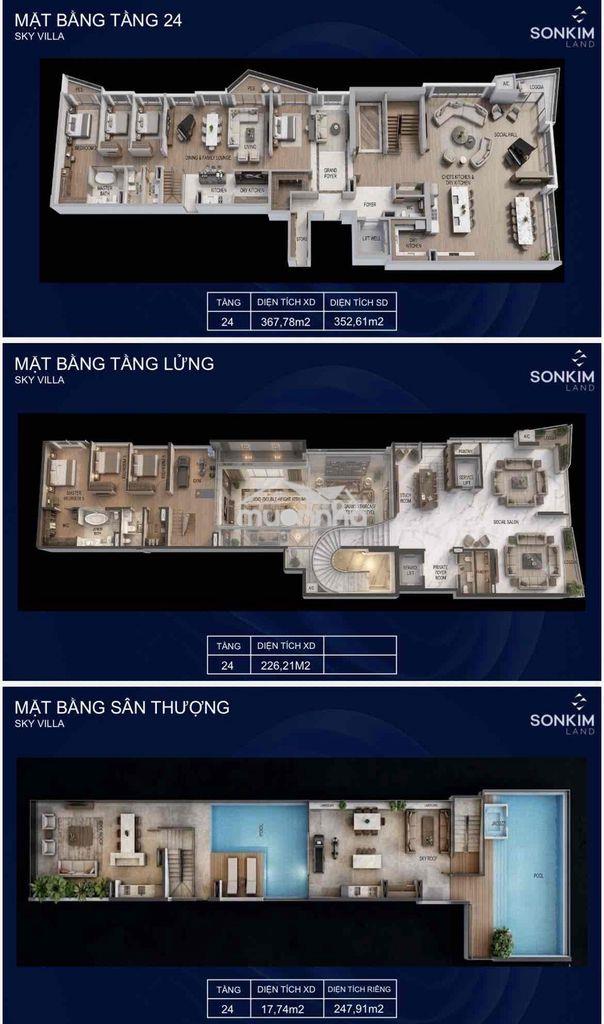 Siêu penthouse 480 tỷ | trophy penthouse | 514m² | panorama quận 1 - 4