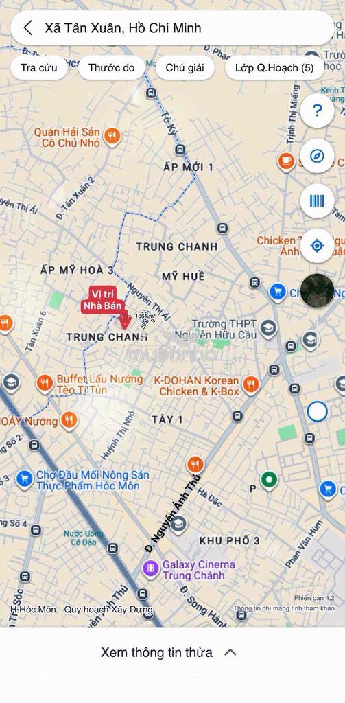 Nhà cấp 4 (6m x 23m) 133 thô cư . khu dân cư , tân xuân - 4