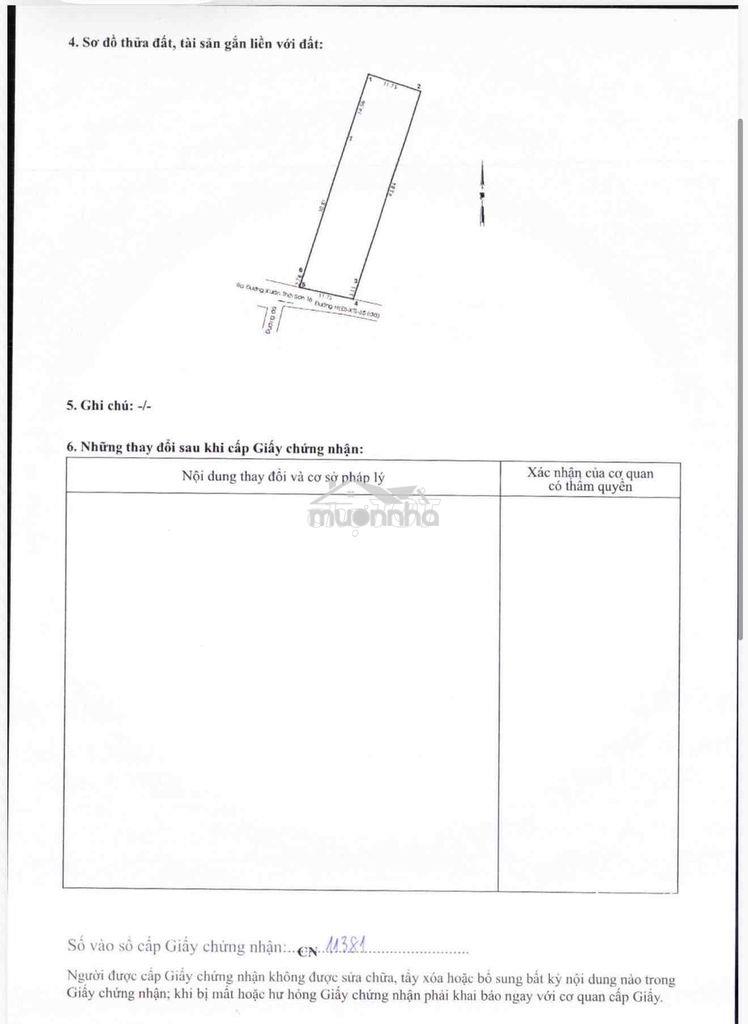 Đất thổ cư . 12x45m 2 sổ riêng 557m. 350m thổ cư . - 3