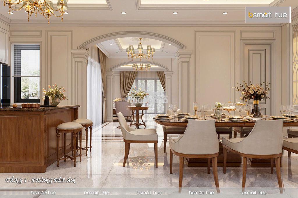 Biệt thự nghỉ dưỡng sân vườn tân cổ điển dự án phú xuân city tp huế  - 4