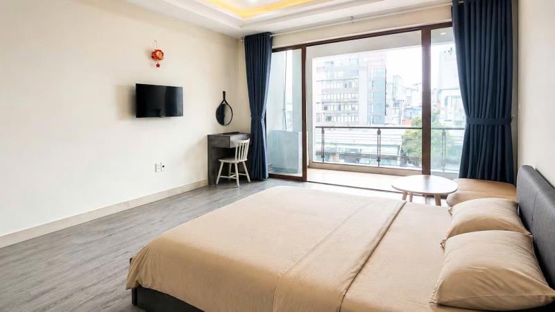  Căn hộ studio ung văn khiêm – ban siêu bự, máy giặt riêng, rộng 50m² ,cách đh ngoại thương 500m