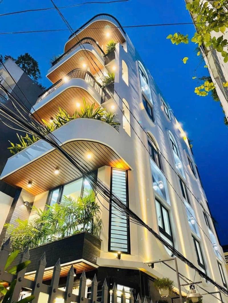 Nhà bán nguyễn tư giản 5 tầng sổ hồng riêng 40m2, hẽm xe hơi thông