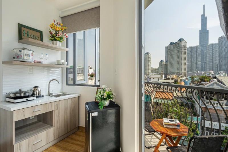 Cho thuê studio ban công 30m2 view landmark 81 - gần cầu thủ thiêm - cầu thị nghè - thảo cầm viên sg - 2