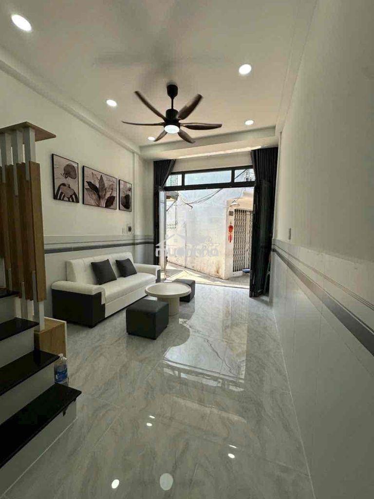 Nhà xây mới có p ngủ tầng trệt tặng full nội thất cầu chữ y p8 q8 - Ảnh 4