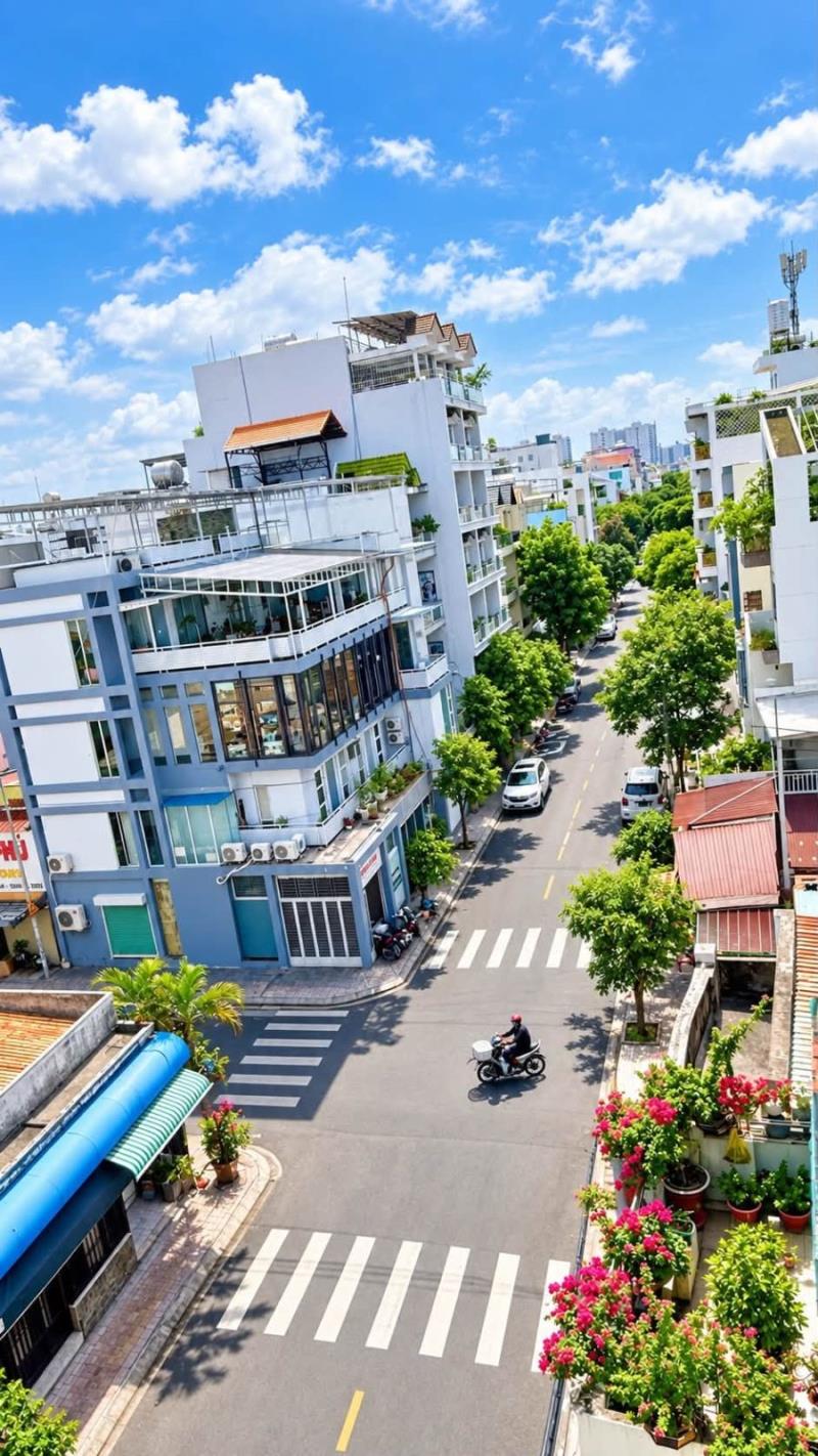 Mặt tiền khu vip họ lê – 5 tầng 60m nở hậu – sẵn ô thang máy chỉ 10.x