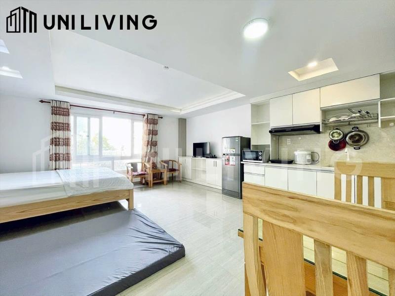 Cho thuê studio cửa sổ view landmark - full nội thất - nhà thang máy - gần các trường dh hutech, uth, ngoại thương - Ảnh 3