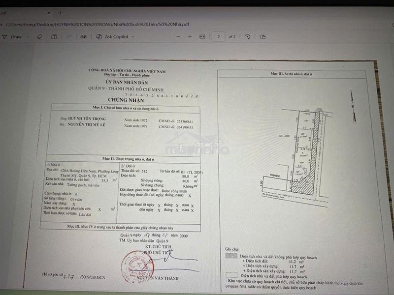 Cần bán nhà nát gần bv ung bướu cơ sở 2
