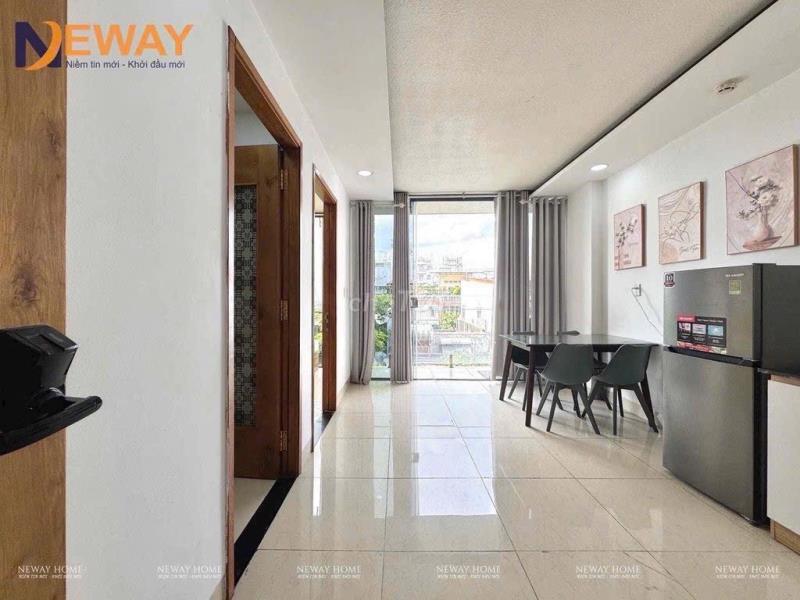 Cho thuê căn hộ cao cấp dạng 2pn - full nội thất - ban công - cửa sổ trời | ngay ngã tư bảy hiền
