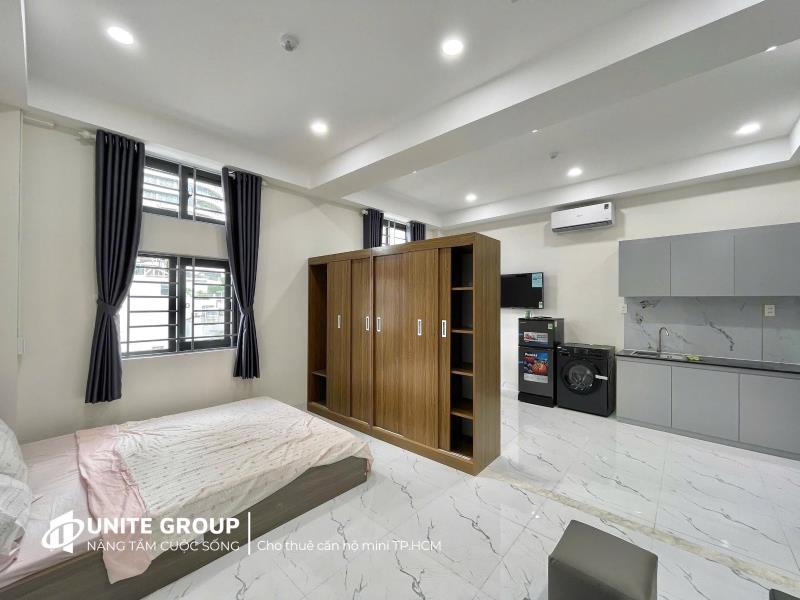 Cho thuê căn hộ full nội thất mới 100% ngay nơ trang long tiện đi chợ bà chiểu, hoàng hoa thám, quận 1, quận 3, phú nhuận
