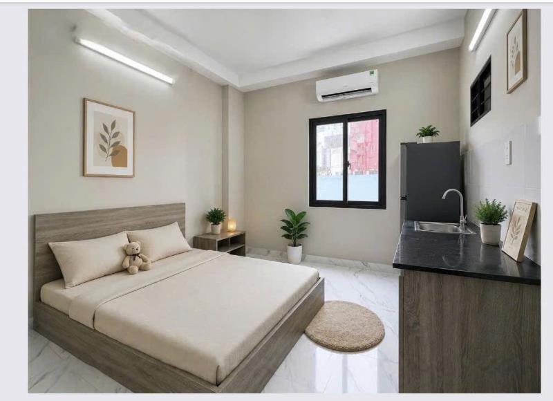 Cho thuê phòng bình thạnh, đầy đủ nội thất, thiết kế hiện đại, thoáng mát, ban công riêng, kế đường điện biên phủ, hàng xanh, gần trường hutech, uef, gtvt,.. - Ảnh 3