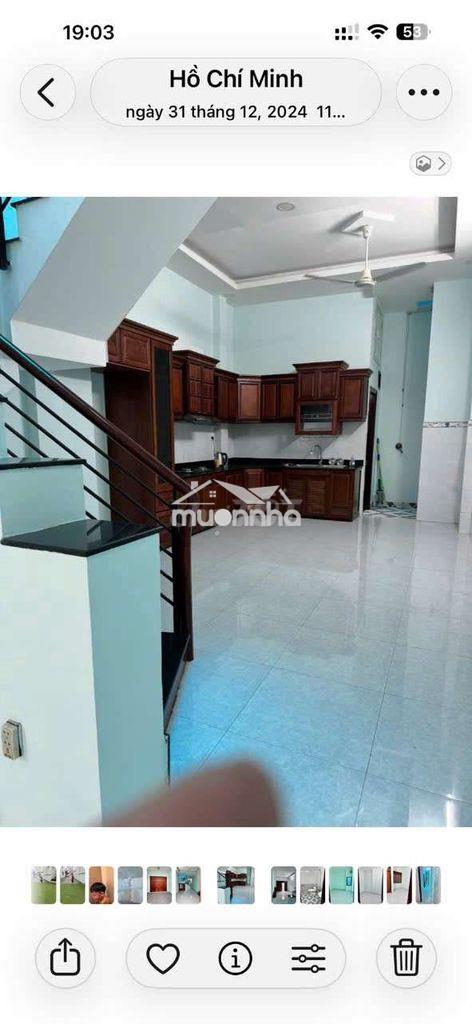 Cần cho thuê nhà p đht.đường nvq .dt 4,3 x18 .1 rrệt 1 lầu 3pn 2ws - Ảnh 2