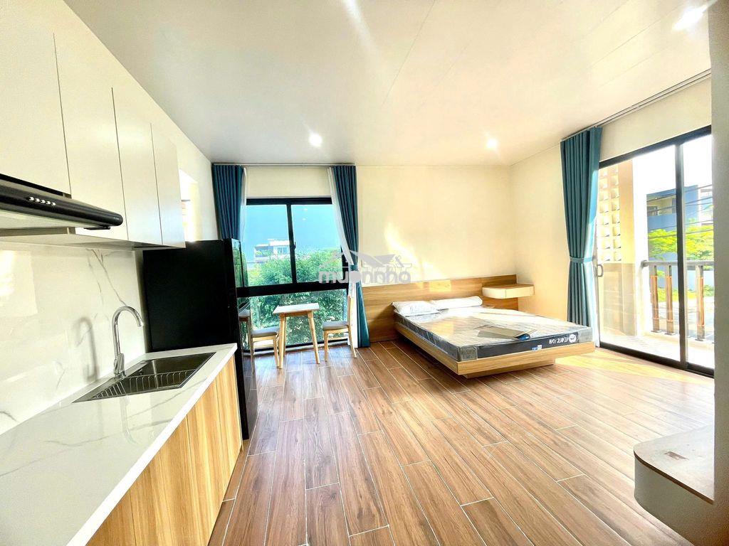 Cho thuê căn hộ studio mới tinh 2 ban công – gần cầu bờ quan - 4