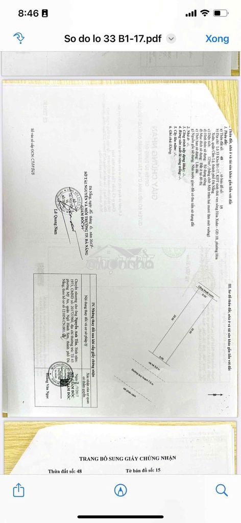 *  Bán đất đường 29/3 ( hàng dừa cũ ) sát 2 toà chung cư đang xây , vị - 2