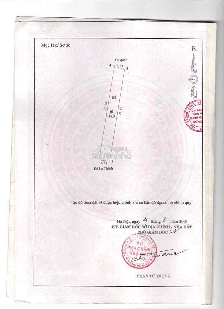 Bán nhà 874 đê la thành -quy hoạch đã ổn định - Ảnh 2