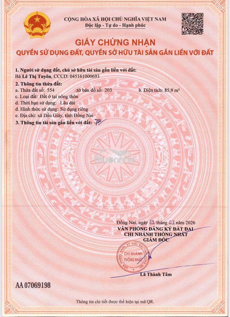 Đất phường dầu giây, mềm nhất phân khúc cho anh em đầu tư - Ảnh 3