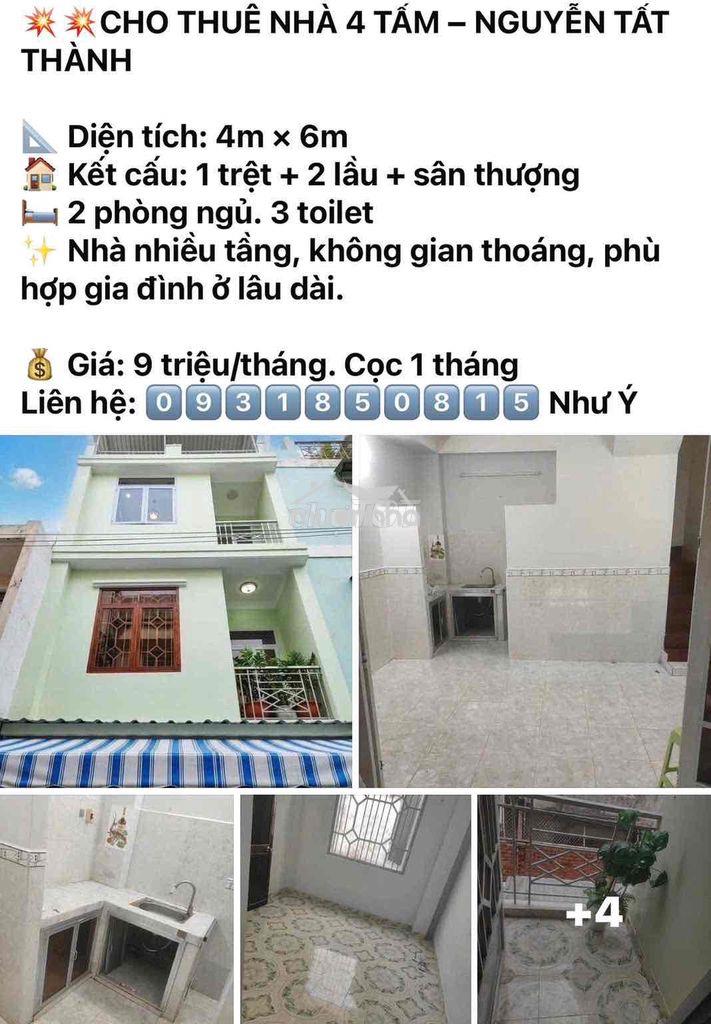 Cho thuê nhà nguyên căn quận 4 dưới 13triệu - Ảnh 3
