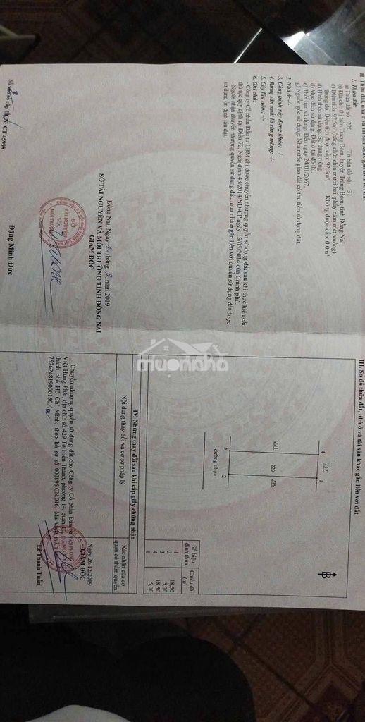 Mặt tiền đường nhựa ,vỉa hè 4m ngay khu công nghiệp bàu xéo - Ảnh 3
