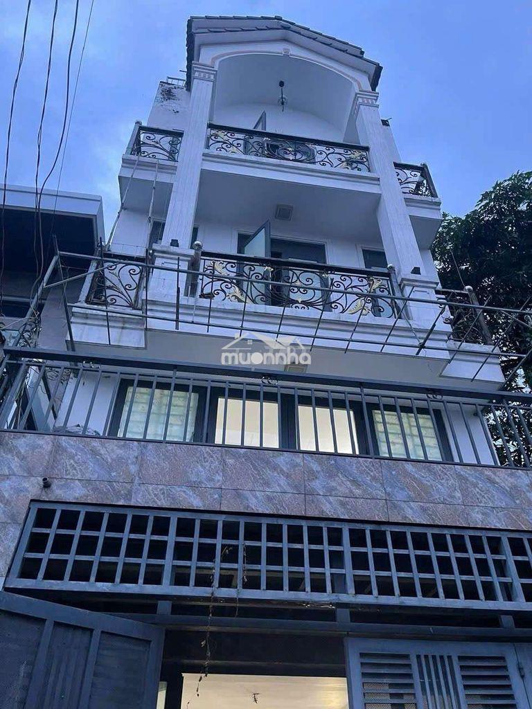 Cho thuê nhà 1 trệt 2 lầu, dt 5×12 có 4pn,4wc. xe hơi ngủ trong nhà