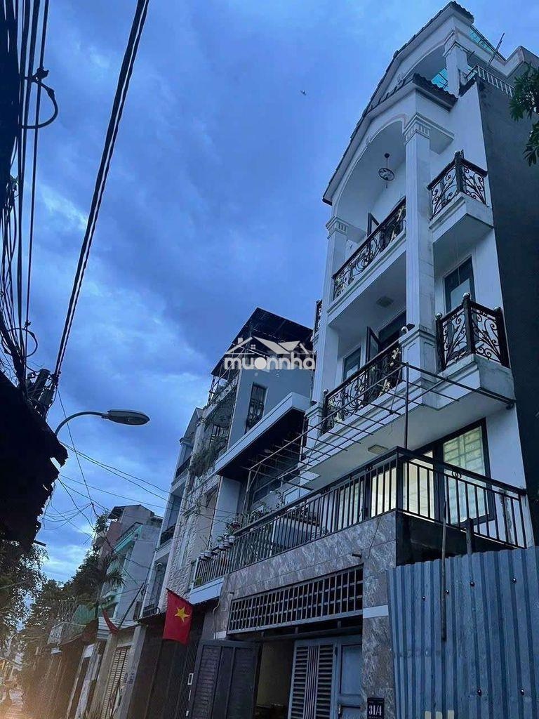 Cho thuê nhà 1 trệt 2 lầu, dt 5×12 có 4pn,4wc. xe hơi ngủ trong nhà - 2