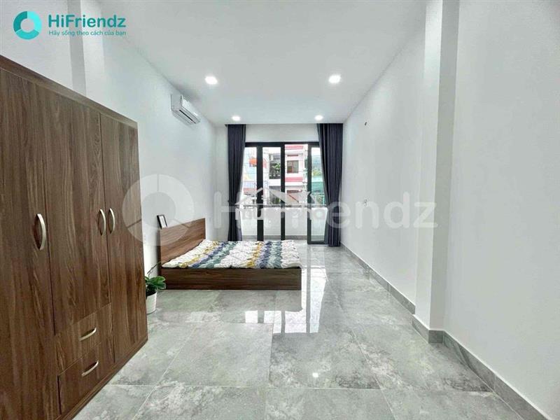 Căn hộ mini - full nội thất - bancol thoáng mát sạch sẽ - ngã tư bốn x