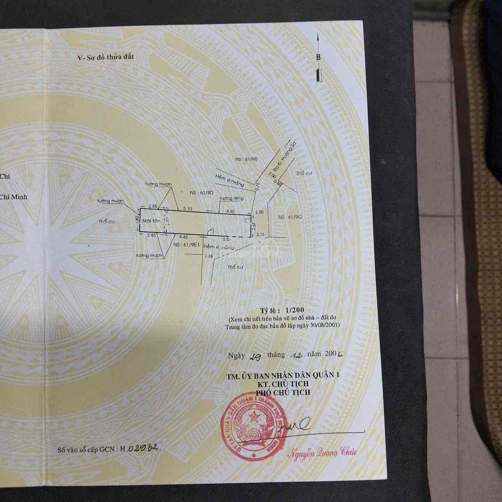 Bán nhà nguyễn bỉnh khiêm da kao q1 - Ảnh 2